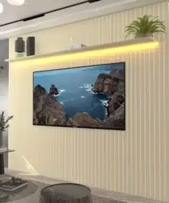 Painel até 85″ Nobre Ripado 230 Off White – GELIUS