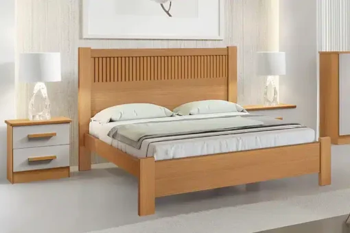 Cama Casal Primícia Ripado Cinamomo D Doro