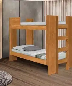 Cama Solteiro Beliche Dublin II Nature Tebarot
