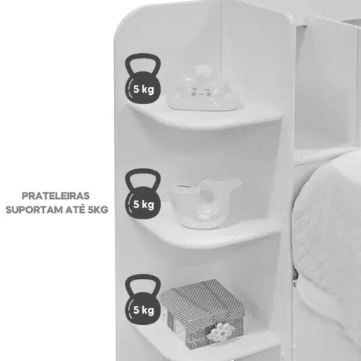 Cama Solteiro Milênio Cinamomo Cabeceira C/ Baú Larg. 1.30m - D Doro - Imagem 7