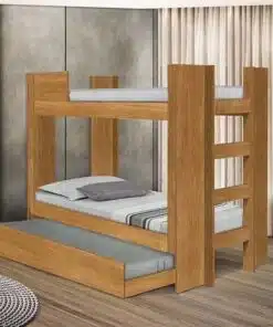 Cama Solteiro Triliche Dublin II Nature Tebarot