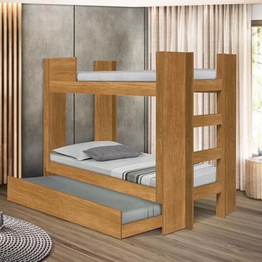 Cama Solteiro Triliche Dublin II Nature Tebarot