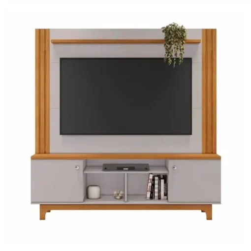 Home Bálsamo Cinamomo/Off C/ Detalhe Ripado TV até 65 Polegadas Larg. 1.50m - JCM - Imagem 3