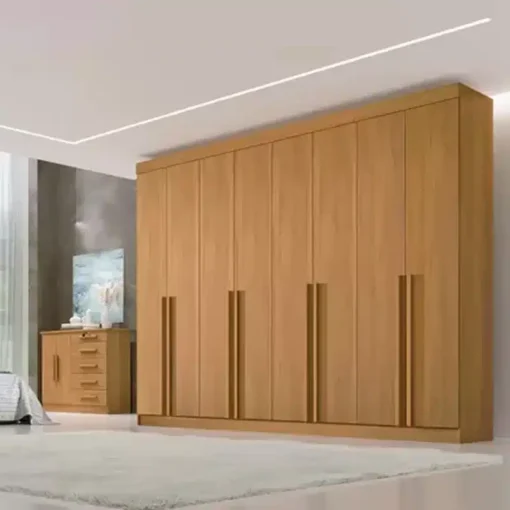 Roupeiro Daymond 8 Portas 8 Gav.  Larg. 2.75m MDF D Doro - Imagem 6