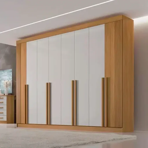 Roupeiro Daymond 8 Portas Ripado MDF D'Doro