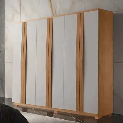Roupeiro Grécia 6 Portas 100% MDF c/Pés Larg. 1.80m  Rufato