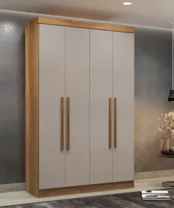 Roupeiro Recife 4 Portas 2 Gavetas Larg. 1.21m  Sallêto