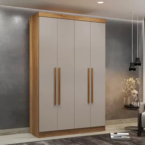 Roupeiro Recife 4 Portas 2 Gavetas Larg. 1.21m  Sallêto