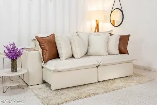 Sofá Retrátil Reclinável 2.36m - Imagem 4
