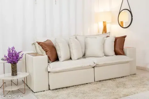 Sofá Retrátil Reclinável 2.36m - Imagem 6