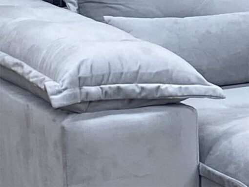 Sofá Retrátil e Reclinável Zuqui Plus 2.00m Cinza Prata – D33 e Sem Caixa - Imagem 9