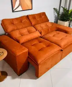 Sofá Retrátil e Reclinável Toronto 1.80m Terracota – Sem Caixa