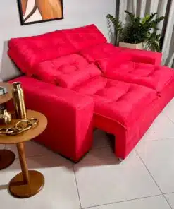 Sofá Retrátil e Reclinável Toronto 1.80m Vermelho – Sem Caixa
