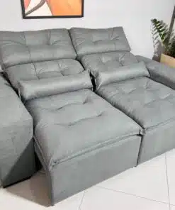 Sofá Retrátil e Reclinável Toronto 1.80m Cinza – Sem Caixa