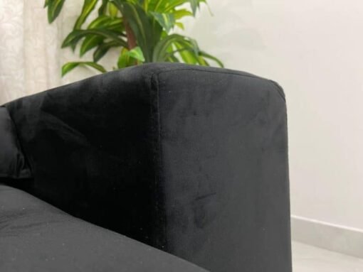 Sofá Retrátil Reclinável Small 2.00m – Preto Veludão - Imagem 6