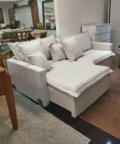 Sofá Cama e Retrátil e Reclinável Zoe 1.80m Linho Bege - Sem Caixa