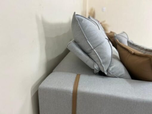 Sofá Retrátil e Reclinável Gran Bello 2.50m Linho Cinza – Molas Ensacadas - Imagem 6