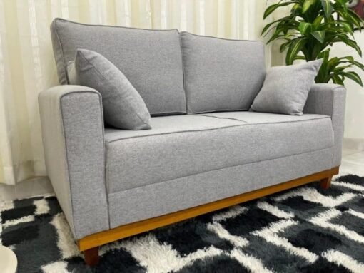 Sofá 2 lugares Slim 1.40m – Cinza Linho - Imagem 2