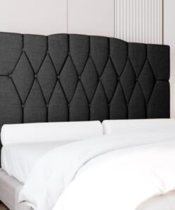 Cabeceira Casal Andreza Suede Preto