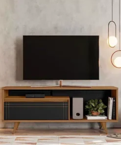 Rack Bancada NT 1315 Freijó/Preto TV até 60 Polegadas Larg. 1.63m - Notável