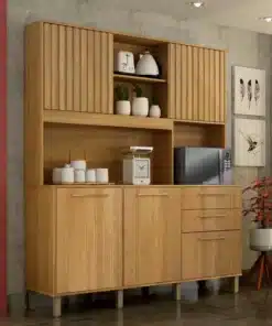 Armário Cozinha Diamante 5 Portas 2 Gavetas Larg. 1.63m Cinamomo - Valdemoveis
