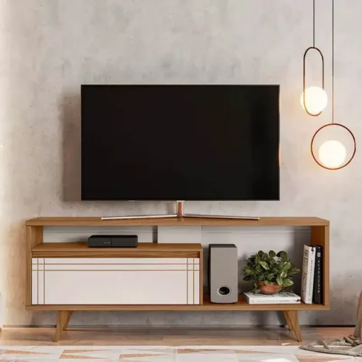 Rack Bancada NT 1315 Freijó/Off TV até 60 polegadas Larg. 1.63m - Notável