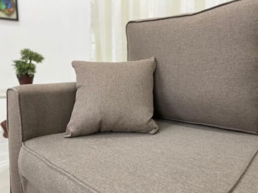 Sofá 2 lugares Slim 1.40m – Marrom Linho - Imagem 3