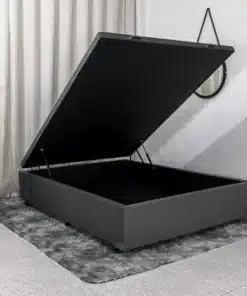Base Box Baú Casal 138x188x42 Veludo Cinza