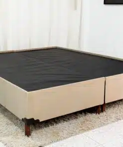 Base Box Queen Bipartida Zeus 162x200x38 Sued Capuccino