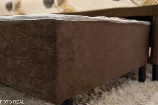 Cama Solteiro Unibox C/ Cama auxiliar Sonho Bom Marrom - Nosso Sonho - Imagem 5