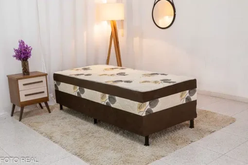 Cama Unibox Solteiro Marrom 88x188x62 - Nosso Sonho
