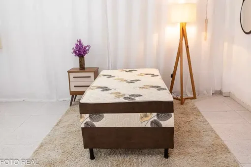 Cama Unibox Solteiro Marrom 88x188x62 - Nosso Sonho - Imagem 2