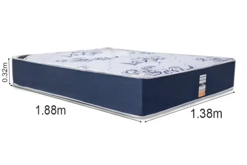 Colchão Casal Clean Azul 138x188x32 Molas Ensacadas Lestespuma Conforto Extra Firme - Imagem 2