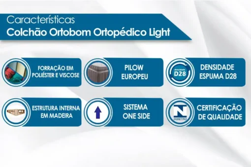 Colchão Casal Ortopédico Light 138x188x25 - Ortobom - Imagem 5