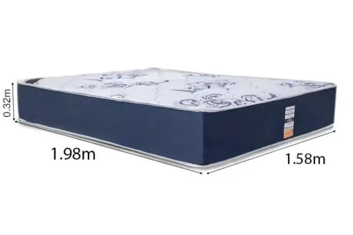 Colchão Queen Clean Azul 158x198x32 Molas Ensacadas Lestespuma - Imagem 4