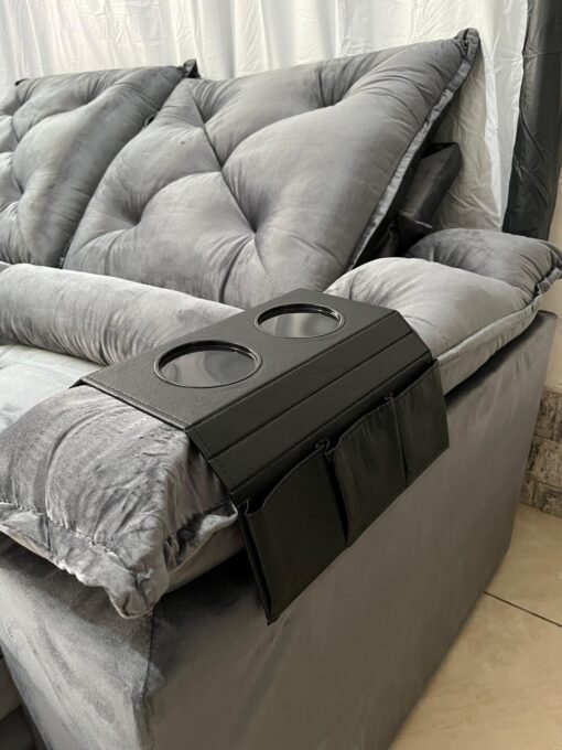 Sofá Retrátil e Reclinável Zuqui Plus 2.00m Cinza – D33 e Sem Caixa - Imagem 5