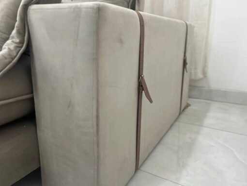 Sofá Retrátil Reclinável Toronto Premium 2.50m Veludo Capuccino – Molas Ensacadas - Imagem 11