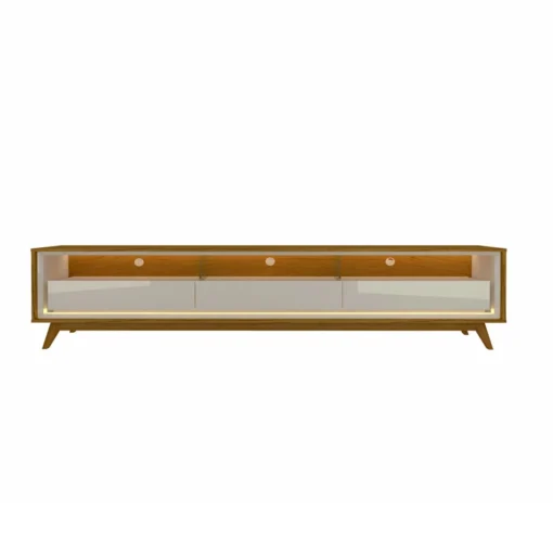 Rack Requinte Naturale/Off C/ Led 100% MDF TV até 65 Polegadas Larg. 1.72m - Gelius - Imagem 6