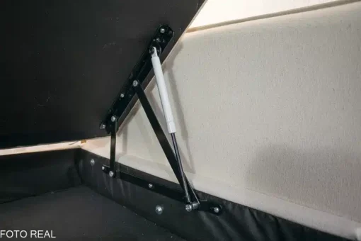 Sofá Cama Ipanema Baú larg. 2.05m Linho Bege - Imagem 9
