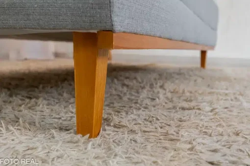 Sofá Cama Madrid Linho Cinza Larg. 1.80m – Molas Bonnel - Imagem 7