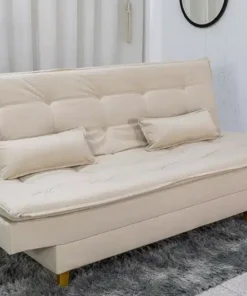 Sofá Cama Premium Linho Bege Larg. 1.80m