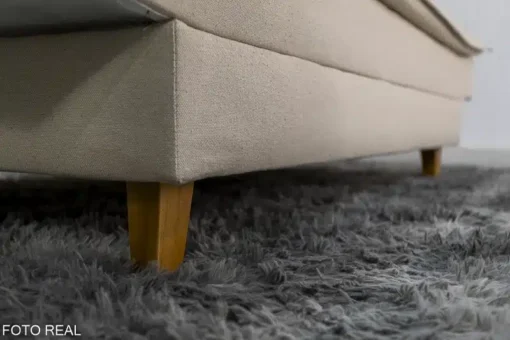 Sofá Cama Premium Linho Bege Larg. 1.80m - Imagem 7