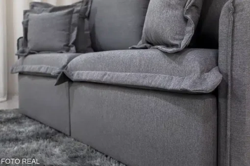 Sofá Retrátil Reclinável e Sofá Cama Lima 2.00m Linho Cinza - Sem Caixa - Imagem 11