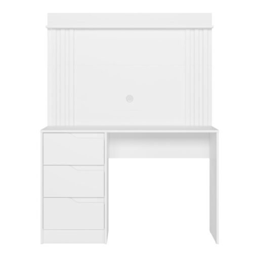 Escrivaninha com Painel Doble Branco Fosco - Imagem 6