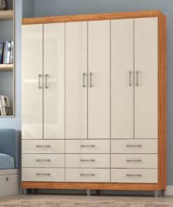 Guarda-Roupa 6 Portas Paraty 1,50m Cinamono/Off White