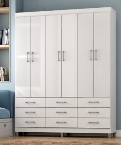 Guarda-Roupa 6 Portas Paraty 1,50 m Branco