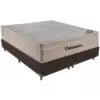 Colchão Queen Airtech Springpocket + Base Box Simples Corino Marrom – ORTOBOM + ALTO NÍVEL CAMAS E COLCHÕES
