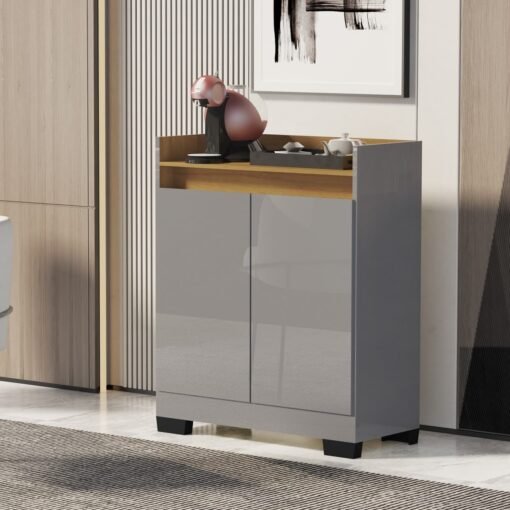 Buffet 2 Portas Real Cinza/Mel