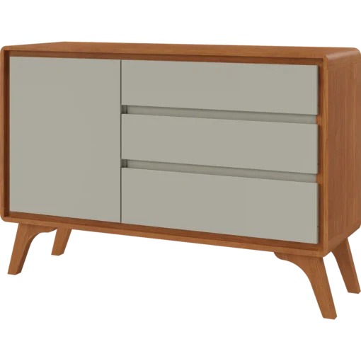 Buffet Sinus 1,20 m Naturale/Off White - Imagem 5