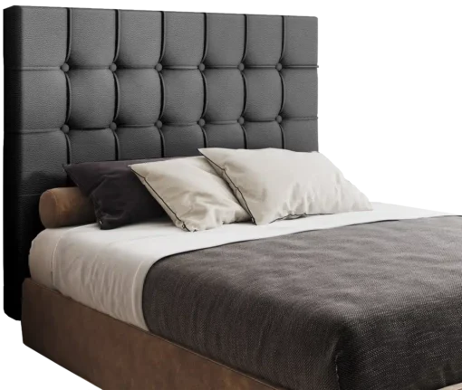Cabeceira Queen Paris Corino Preto - Imagem 2